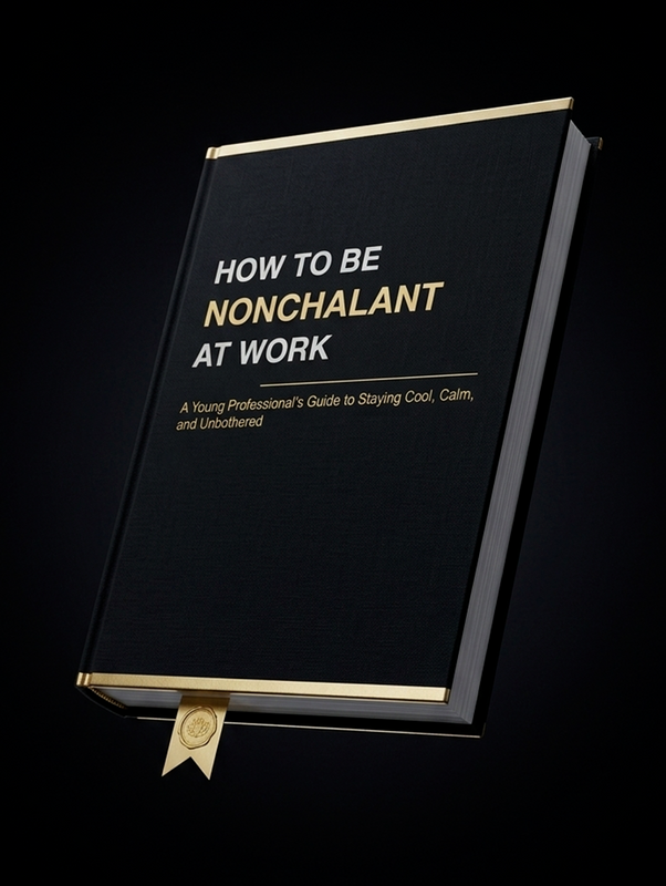 How To Be Nonchalant At Work